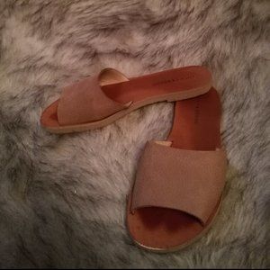 Lucky Brand Embossed Nubuck Slide